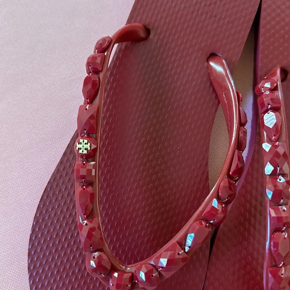 New Tory Burch Sandals. Red. Size 8.